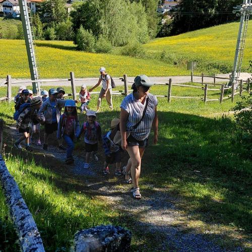Wanderung zum Wasserspielplatz