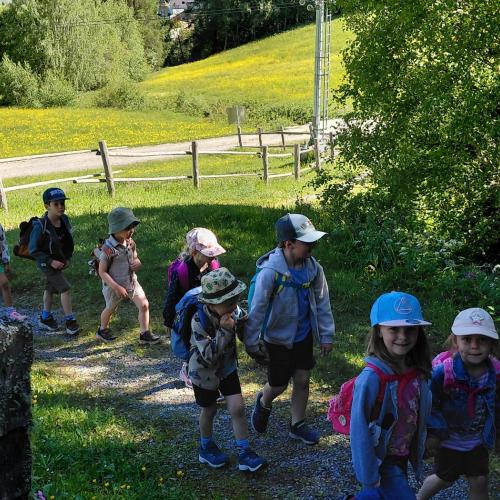 Wanderung zum Wasserspielplatz